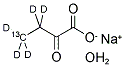 2-KETOBUTYRIC ACID-4-13C,3,3,4,4,4-D5 SODIUM SALT HYDRATE Struktur