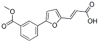 (2E)-3-(5-[3-(METHOXYCARBONYL)PHENYL]-2-FURYL)ACRYLIC ACID Struktur