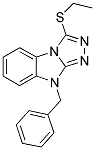 9-BENZYL-3-(ETHYLTHIO)-9H-[1,2,4]TRIAZOLO[4,3-A]BENZIMIDAZOLE Struktur