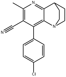 3-(4-CHLOROPHENYL)-5-METHYL-1,6-DIAZATRICYCLO[6.2.2.0(2,7)]DODECA-2(7),3,5-TRIENE-4-CARBONITRILE Struktur