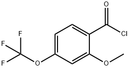 2-METHOXY-4-(TRIFLUOROMETHOXY)BENZOYL CHLORIDE Struktur