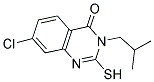 7-CHLORO-3-ISOBUTYL-2-MERCAPTOQUINAZOLIN-4(3H)-ONE Struktur