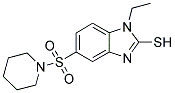 1-ETHYL-5-(PIPERIDIN-1-YLSULFONYL)-1H-BENZIMIDAZOLE-2-THIOL Struktur