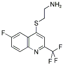 4-(2-AMINOETHYLTHIO)-6-FLUORO-2-(TRIFLUOROMETHYL)QUINOLINE Struktur