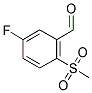 5-FLUORO-2-(METHYLSULFONYL)BENZALDEHYDE Struktur