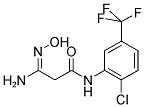 N1-[2-CHLORO-5-(TRIFLUOROMETHYL)PHENYL]-3-AMINO-3-HYDROXYIMINOPROPANAMIDE Struktur