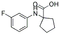 1-(3-FLUORO-PHENYLAMINO)-CYCLOPENTANECARBOXYLIC ACID Struktur