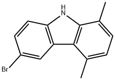 6-BROMO-1,4-DIMETHYL-9H-CARBAZOLE Struktur