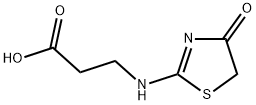 3-(4-OXO-4,5-DIHYDRO-THIAZOL-2-YLAMINO)-PROPIONIC ACID Struktur