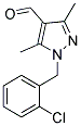 1-(2-CHLORO-BENZYL)-3,5-DIMETHYL-1H-PYRAZOLE-4-CARBALDEHYDE Struktur