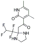 4,6-DIMETHYL-3-{[2-(1,1,2,2-TETRAFLUOROETHYL)IMIDAZOLIDIN-2-YL]ACETYL}PYRIDIN-2(1H)-ONE Struktur