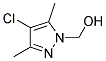 (4-CHLORO-3,5-DIMETHYL-PYRAZOL-1-YL)-METHANOL Struktur