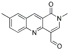 2,8-DIMETHYL-1-OXO-1,2-DIHYDROBENZO[B]-1,6-NAPHTHYRIDINE-4-CARBALDEHYDE Struktur