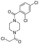 1-(CHLOROACETYL)-4-(2,4-DICHLOROBENZOYL)PIPERAZINE Struktur