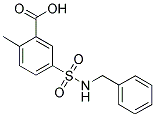 5-[(BENZYLAMINO)SULFONYL]-2-METHYLBENZOIC ACID Struktur