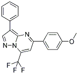 5-(4-METHOXYPHENYL)-3-PHENYL-7-(TRIFLUOROMETHYL)PYRAZOLO[1,5-A]PYRIMIDINE Struktur