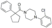 4-(2-CHLOROPHENYL)PIPERAZINYL PHENYLCYCLOPENTYL KETONE Struktur