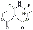 DIETHYL 3-[[(TRIFLUOROMETHYL)AMINO]CARBONYL]-1,2-CYCLOPROPANEDICARBOXYLATE Struktur