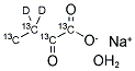 2-KETOBUTYRIC ACID-13C4,3,3-D2 SODIUM SALT HYDRATE Struktur