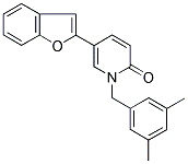 5-(1-BENZOFURAN-2-YL)-1-(3,5-DIMETHYLBENZYL)PYRIDIN-2(1H)-ONE Struktur