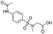 [(4-ACETYLAMINO-BENZENESULFONYL)-METHYL-AMINO]-ACETIC ACID Struktur