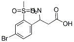 3-AMINO-3-(4-BROMO-2-METHANESULFONYL-PHENYL)-PROPIONIC ACID Struktur