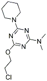 4-(2-CHLOROETHOXY)-N,N-DIMETHYL-6-PIPERIDIN-1-YL-1,3,5-TRIAZIN-2-AMINE Struktur