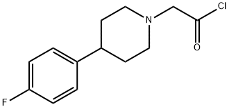 4-(4-FLUOROPHENYL)-1-PIPERIDINEACETYL CHLORIDE Struktur