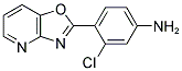 3-CHLORO-4-OXAZOLO[4,5-B]PYRIDIN-2-YL-PHENYLAMINE Struktur