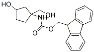 (3-HYDROXY-1-HYDROXYMETHYL-CYCLOPENTYL)-CARBAMIC ACID 9H-FLUOREN-9-YLMETHYL ESTER Struktur