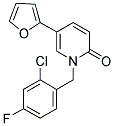 1-(2-CHLORO-4-FLUOROBENZYL)-5-(2-FURYL)PYRIDIN-2(1H)-ONE Struktur