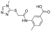 4-METHYL-3-([[(4-METHYL-4H-1,2,4-TRIAZOL-3-YL)THIO]ACETYL]AMINO)BENZOIC ACID Struktur