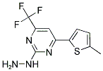 [4-(5-METHYL-THIOPHEN-2-YL)-6-TRIFLUOROMETHYL-PYRIMIDIN-2-YL]-HYDRAZINE Struktur