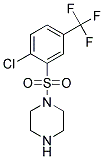 1-[[2-CHLORO-5-(TRIFLUOROMETHYL)PHENYL]SULFONYL]PIPERAZINE Struktur