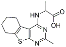 2-(2-METHYL-5,6,7,8-TETRAHYDRO-BENZO[4,5]THIENO-[2,3-D]PYRIMIDIN-4-YLAMINO)-PROPIONIC ACID Struktur