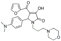 5-(4-(DIMETHYLAMINO)PHENYL)-4-(FURAN-2-CARBONYL)-3-HYDROXY-1-(3-MORPHOLINOPROPYL)-1H-PYRROL-2(5H)-ONE Struktur