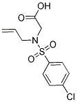 [ALLYL[(4-CHLOROPHENYL)SULFONYL]AMINO]ACETIC ACID Struktur