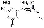 (R)-3-AMINO-3-(3,5-DIFLUORO-PHENYL)-PROPIONIC ACID ETHYL ESTER HCL Struktur