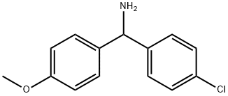 1-(4-CHLOROPHENYL)-1-(4-METHOXYPHENYL)METHYLAMINE Struktur