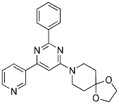 8-(2-PHENYL-6-PYRIDIN-3-YLPYRIMIDIN-4-YL)-1,4-DIOXA-8-AZASPIRO[4.5]DECANE Struktur