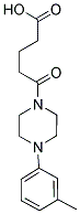 5-[4-(3-METHYLPHENYL)PIPERAZIN-1-YL]-5-OXOPENTANOIC ACID Struktur