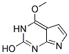 2-HYDROXY-6-METHOXY-7-DEAZAPURINE Struktur