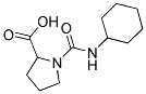 1-[(CYCLOHEXYLAMINO)CARBONYL]PYRROLIDINE-2-CARBOXYLIC ACID Struktur