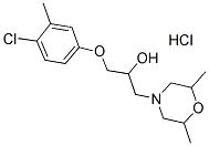 1-(4-CHLORO-3-METHYLPHENOXY)-3-(2,6-DIMETHYLMORPHOLIN-4-YL)PROPAN-2-OL HYDROCHLORIDE Struktur