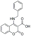 4-BENZYLAMINO-2-OXO-2H-CHROMENE-3-CARBOXYLIC ACID Struktur