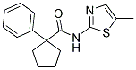 N-(3-METHYL(2,5-THIAZOLYL))(PHENYLCYCLOPENTYL)FORMAMIDE Struktur