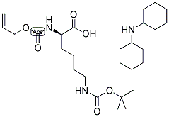 ALLOC-D-LYS(BOC)-OH DCHA Struktur