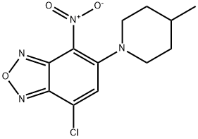 7-CHLORO-5-(4-METHYL-PIPERIDIN-1-YL)-4-NITRO-BENZO[1,2,5]OXADIAZOLE Struktur