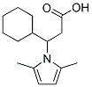 3-CYCLOHEXYL-3-(2,5-DIMETHYL-1H-PYRROL-1-YL)PROPANOIC ACID Struktur