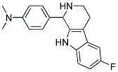 4-(6-FLUORO-2,3,4,9-TETRAHYDRO-1H-BETA-CARBOLIN-1-YL)-N,N-DIMETHYLANILINE Struktur